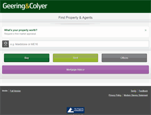 Tablet Screenshot of m.geeringandcolyer.co.uk